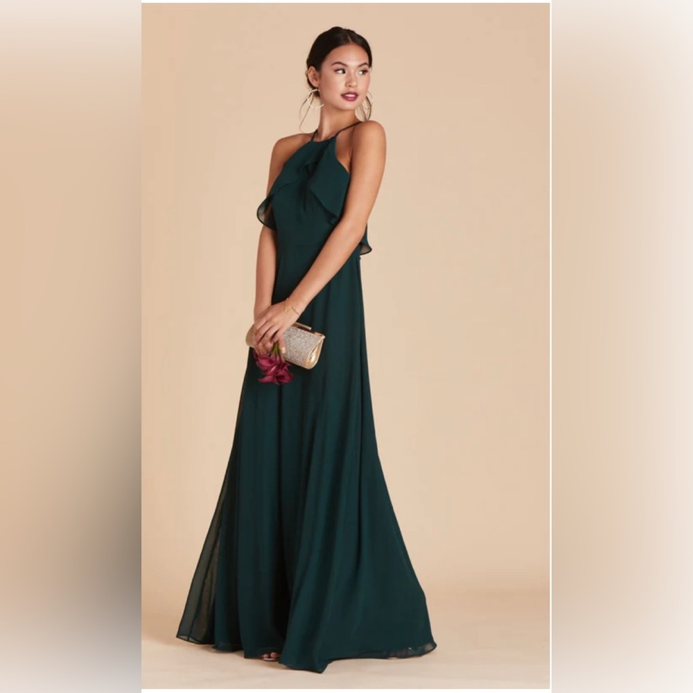 Birdy Grey Dark Green Halter Dress